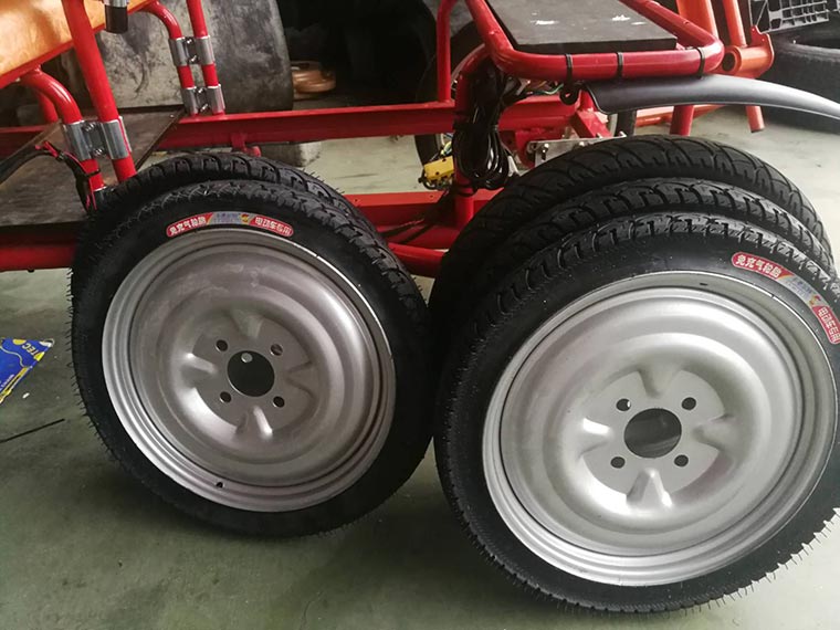 Solid tires for mini truck (no gas filled)