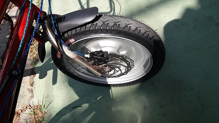 Front disk brake (bike parts)